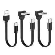 Right Angle USB C to A Cable for Fast Charging & Data Transmission Cord