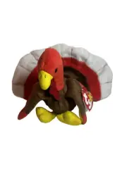 RETIRED RARE (ORIGINAL) TY BEANIE BABY "GOBBLES" THE TURKEY 1996 TAG ERRORS