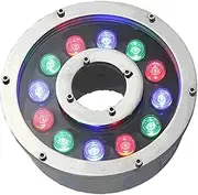 Led Underwater Underwater Spotlight Swimming Pool Lights Underwater Lights Colorful Automatic Color-Changing Round Fountain Lights, Suitable for Outdoor Waterproof Spring Lights