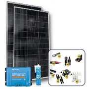 Exotronic 2 x 180W Solar Panel with Victron SmartSolar MPPT 100/30 Charge Controller &