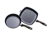 Swiss Diamond | Nonstick Induction 2 Piece Set: Fry Pan & Grill Pan | HD Classic