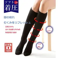 在飛比找蝦皮購物優惠-日本製 著壓機能襪 小腿襪 防靜脈曲張 T0001 --膚色