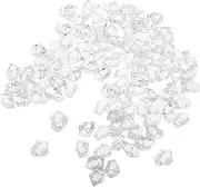 Yardenfun 200 Pcs Realistic Plastic Ice Cubes Reusable Ice Cube Toys for Aquariums Home Decor Halloween Decorations