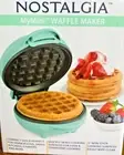 Nostalgia MyMini GRIDDLE 5" Teal Waffle Maker Non Stick Factory Sealed NEW!