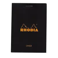 在飛比找誠品線上優惠-法國RHODIA 上掀式騎馬釘橫線筆記本/ A7/ Blac