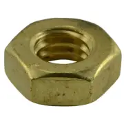 3/8"-16 Brass Coarse Thread Hex Machine Screw Nuts (100 pcs)
