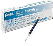 Pentel Refill Ink for EnerGel Liquid Gel Pen, 0.7 mm Needle Tip, Blue Ink (Pack of 12)