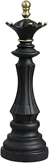 SHZMJL Modern Chess Sculpture Decorations, Chess King Queen Knight Statue Sculpture Ornament, Resin Crafts, for Home, Bedroom, Desktop, Office, Wine Cabinet Arrangement (The Black Queen)
