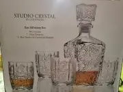 Five Piece Whiskey Decanter and Glasses Set