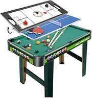 Foosball Table Game Table Multi Game Combination Table Set Indoor Game Table 3 in 1 Entertainment Table 32" for Pool Table Table Tennis Slide Hockey for Kids