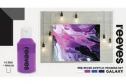 Reeves: Pre-Mixed Acrylic Pour Paint - Galaxy (Set 4 /100ml)