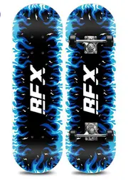28'' 70CM Blue Fire NEW Sealed Kids Skateboard Light Up Wheels