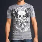 Affliction MASH T-Shirt 2XL NWT Skull Crossbones XXL
