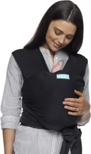 Moby Classic Wrap Baby Carrier, Black, One Size (MCL-Black), Unisex
