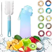 Sports Air Water Bottle, 650ml Sports Air Water Bottle BPA Free Drinking Bottles Water Cup, 0 Sugar, 0 Calorie,BPA Free Suit For Camping Travelling, Home and School