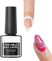 Latex Nail Polish Barrier | 7ml Latex Tape Peel Off for Nails,nail Polish Guard, Cuticle Protector for Salon and Home Beauty and Health-Nail Products-Nail Products
