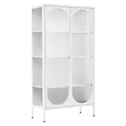 Cooper & Co. Eve 150cm Modern Large Metal Cabinet White