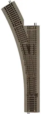 Atlas HO Scale True-Track 22" Manual Left-Hand Turnout/Switch Model Train Track