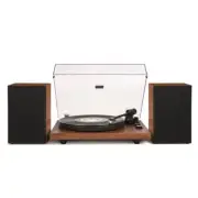 Crosley C62 2-Speed Turntable System Record Player w/ Speakers (Walnut) C62B-WA