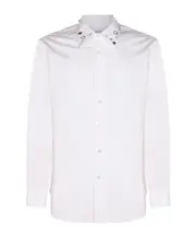 Alexander McQueen Embellished Collar Long Sleeved Shirt SHIRTS INCH16.5,SHIRTS INCH15,SHIRTS INCH16,SHIRTS INCH15.75 White