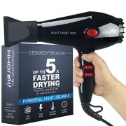 Super Fast Drying Hair Dryer Ionic 2200W Professional Salon Blow Dryer 2 Conc...