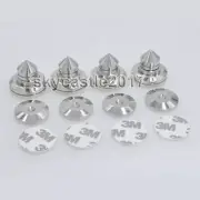 4PCS 28mm Copper Speaker Spike Isolation Shockproof Stand Feet Base Pads #Silver