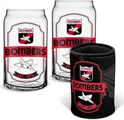 Essendon Bombers AFL Footy Can Glasses and Can Cooler