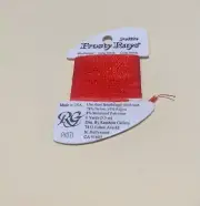 Petite Frosty Rays Thread for Needlepoint/Cross Stitch color Red Metallic #PY071
