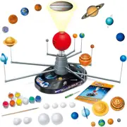 Premium Solar System Model Kit for Kids - 4 Speed Motor, HD Planetarium Projecto