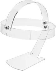 VALICLUD Acrylic Hat Stand Display Rack Clear Acrylic Wig Holder for Hats Lightweight and Design for Shops Stores and Home Use Hat Organizer and Display