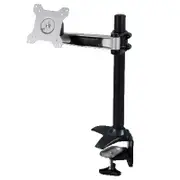 Single LCD Screen Monitor Desk Mount Arm Bracket with Clamp Base Max 24" 12kg