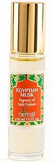 Egyptian Musk Perfume Oil Roll-On - Egyptian Fragrance Oil Roller (No Alcohol) Perfumes for Women and Men by Nemat Fragrances, 10 ml / 0.33 fl Oz
