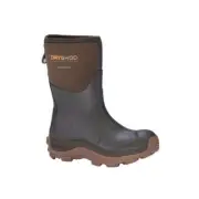 Dryshod Haymaker Mid Farm Boot - Women's, Brown/Peanut, 6, HAY-WM-BR-006