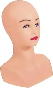 CRILSTYLEO Mannequin Head Model Stand Wig Displaying Rack for Caps Displaying Head St