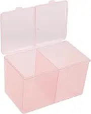 OATIPHO Elegant 2-compartment Nail Art Storage Box Manicure Kit with Nail Polish Organizer Home Salon