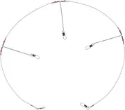 GANAZONO 1Set Versatile Sea Fishing Rigs with Balance Brackets Swivels Snaps Essential Fishing Trace Leader Kit for Enthusiasts Tangle Hooks for Night Fishing