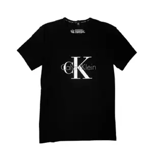 【Calvin Klein 凱文克萊】CK 圓領純棉 ck大logo印刷 短袖 T恤 兩色(透氣 舒適 百搭)