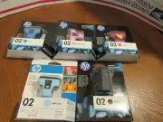 NEW GENUINE - HP 02 SET INK photosmart C5150-C5180-C6150 Sealed Boxes