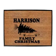 Family Christmas Harrison - Funny Novelty Doormat Man Cave Floor mat