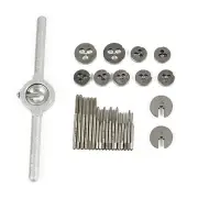 31Pcs Mini HSS Tap & Die Set (metric) Model Making / Watchmaker 1mm-2.5mm TE4 h