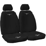 R.M.Williams RMW Longhorns Neoprene Black Front Car Seat Covers Universal Fit