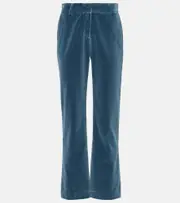 [La DoubleJ] La DoubleJ 24/7 cotton velvet flared pants UK 6 blue