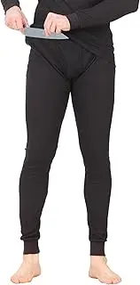 [Place and Street] Thermal Underwear Pants for Men Long Johns Cotton Blend Base Layer Waffle Knit Bottoms Classic Cold Weather