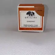Origins Ginzing Refreshing Eye Cream To Brighten and Depuff-WARM- 0.5 oz *New