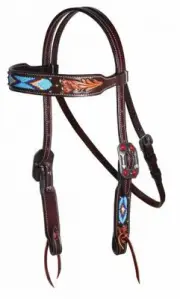 Professional’s Choice Dark Beaded Browband Headstall