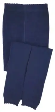 JEFFERIES SOCKS Scalloped Footless Tights - Navy - NIP Girls 4-6 years