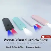 PERSONAL ALARM SELF DEFENCE ALARM PERSONAL ATTACK ALARM BLUE AND RED STROBE USB