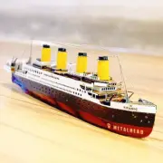 Color Titanic Puzzle Cruise Ship Assembled Model Kits Children Educational To CR