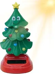 Solar Dancing Christmas Tree,Solar Wobble Christmas Tree Figures - Christmas Solar Toys Dancing Ornaments Car Windowsill Decor for Car Dashboard