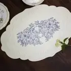 Oval/Round European Placemat Silicone Dining Mat Household Table Mat Holiday
